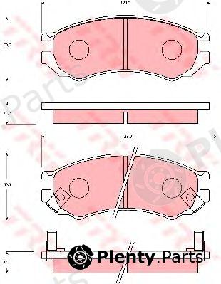  TRW part GDB7030 Brake Pad Set, disc brake
