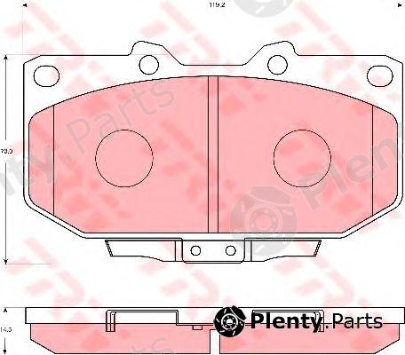  TRW part GDB7038 Brake Pad Set, disc brake