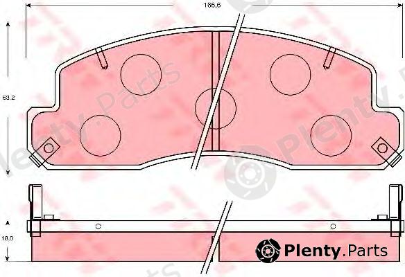  TRW part GDB7048 Brake Pad Set, disc brake