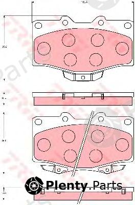 TRW part GDB7049 Brake Pad Set, disc brake