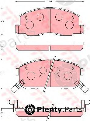  TRW part GDB7050 Brake Pad Set, disc brake