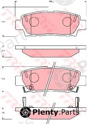  TRW part GDB7055 Brake Pad Set, disc brake