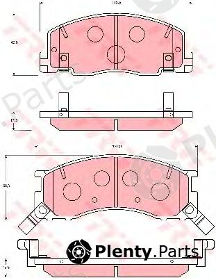  TRW part GDB7066 Brake Pad Set, disc brake