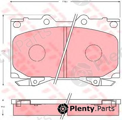  TRW part GDB7072 Brake Pad Set, disc brake