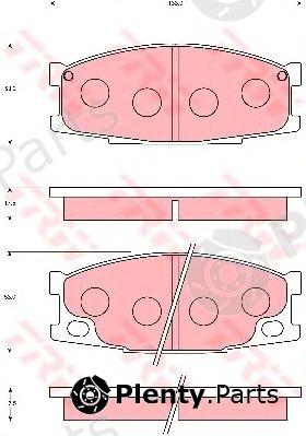  TRW part GDB7100 Brake Pad Set, disc brake