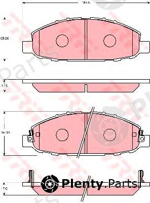  TRW part GDB7236 Brake Pad Set, disc brake