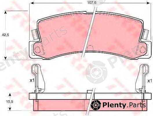  TRW part GDB730 Brake Pad Set, disc brake