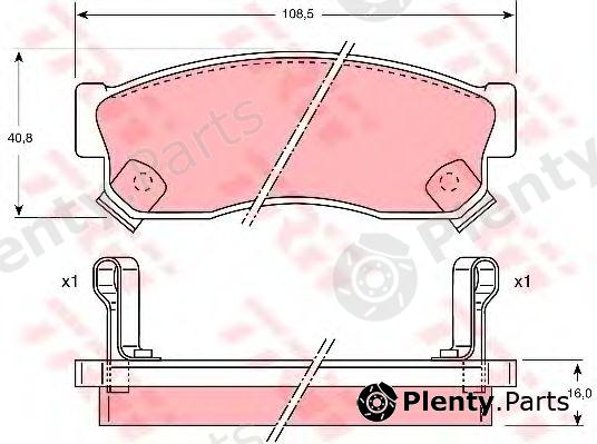  TRW part GDB732 Brake Pad Set, disc brake