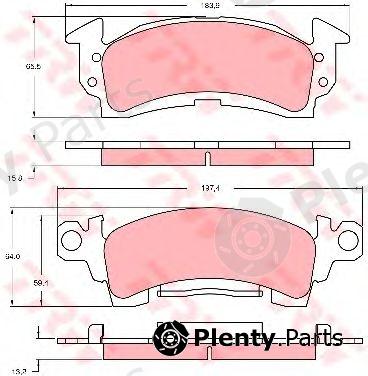  TRW part GDB742 Brake Pad Set, disc brake