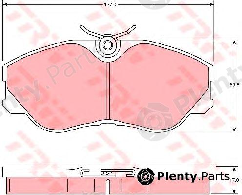  TRW part GDB744 Brake Pad Set, disc brake