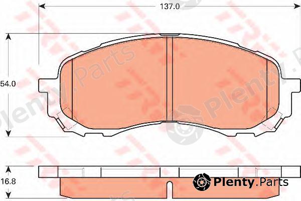  TRW part GDB7682 Brake Pad Set, disc brake