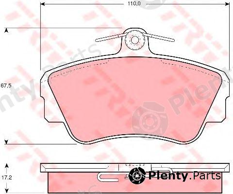  TRW part GDB812 Brake Pad Set, disc brake
