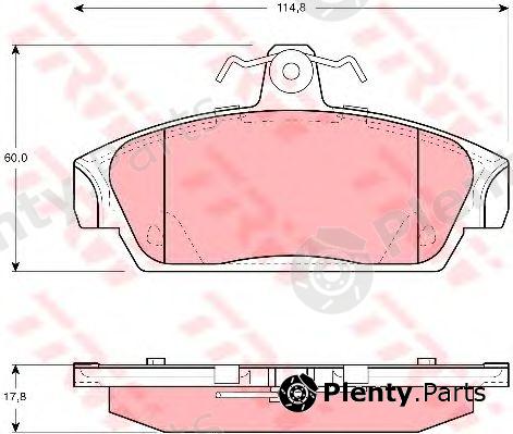  TRW part GDB859 Brake Pad Set, disc brake