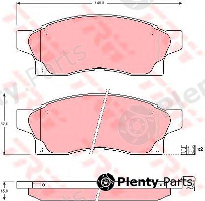  TRW part GDB877 Brake Pad Set, disc brake