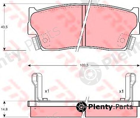 TRW part GDB885 Brake Pad Set, disc brake