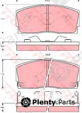  TRW part GDB886 Brake Pad Set, disc brake