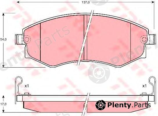  TRW part GDB895 Brake Pad Set, disc brake