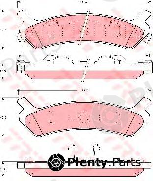  TRW part GDB896 Brake Pad Set, disc brake