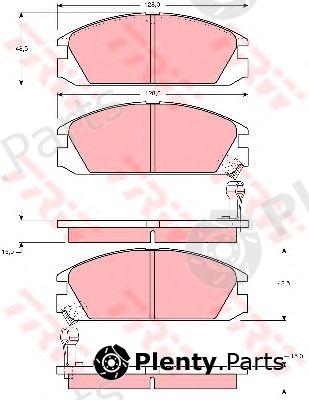  TRW part GDB925 Brake Pad Set, disc brake