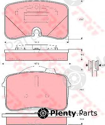  TRW part GDB961 Brake Pad Set, disc brake