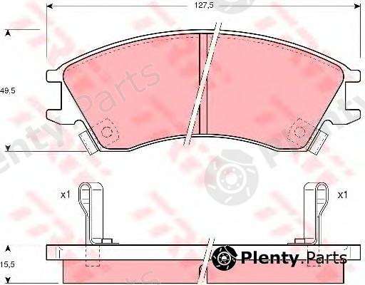  TRW part GDB992 Brake Pad Set, disc brake