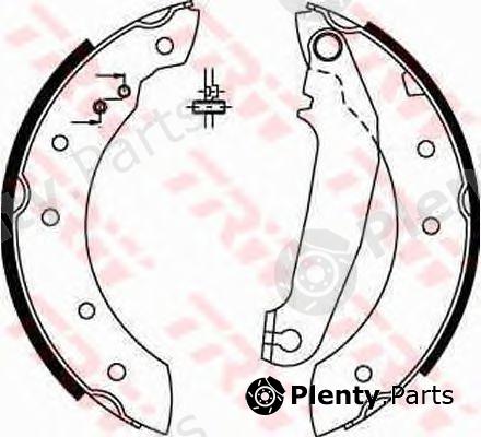  TRW part GS6233 Brake Shoe Set