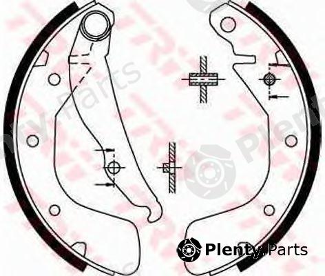  TRW part GS8543 Brake Shoe Set