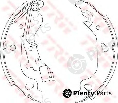  TRW part GS8687 Brake Shoe Set