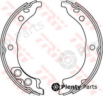  TRW part GS8715 Brake Shoe Set, parking brake