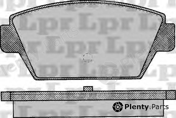  LPR part 05P044 Brake Pad Set, disc brake