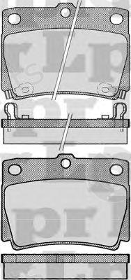  LPR part 05P1029 Brake Pad Set, disc brake