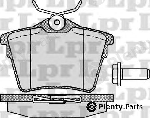  LPR part 05P1195 Brake Pad Set, disc brake