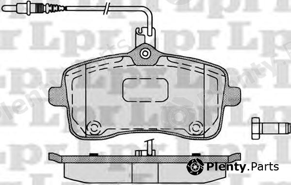  LPR part 05P1196 Brake Pad Set, disc brake