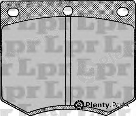  LPR part 05P126 Brake Pad Set, disc brake