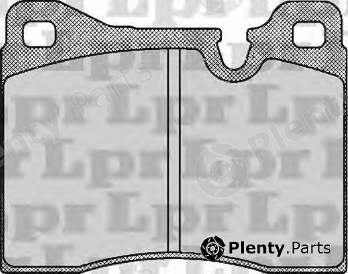  LPR part 05P208 Brake Pad Set, disc brake