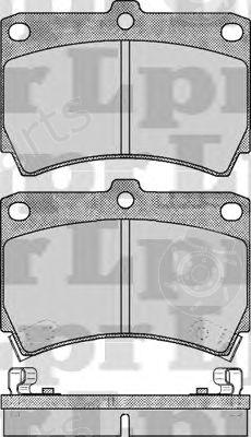  LPR part 05P366 Brake Pad Set, disc brake