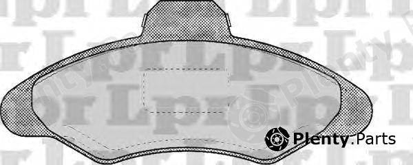  LPR part 05P383 Brake Pad Set, disc brake
