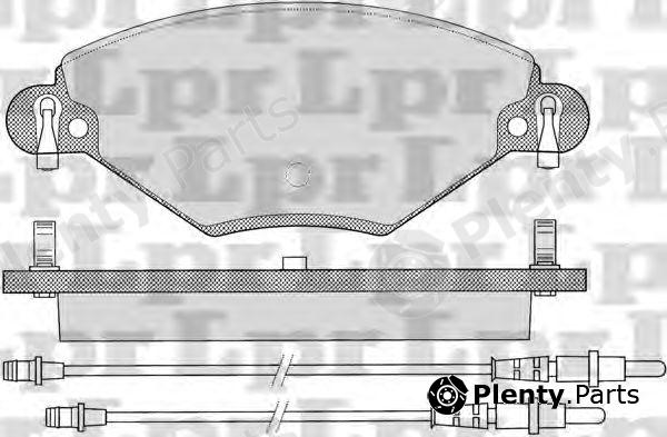  LPR part 05P793 Brake Pad Set, disc brake
