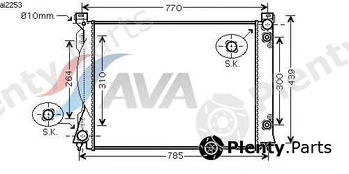  AVA QUALITY COOLING part AI2253 Radiator, engine cooling