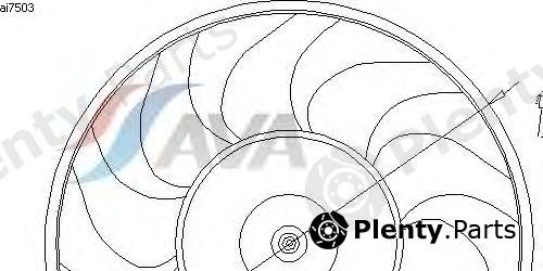  AVA QUALITY COOLING part AI7503 Fan, radiator