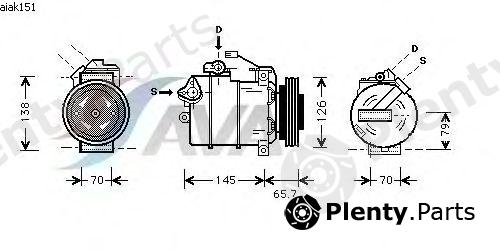  AVA QUALITY COOLING part AIAK151 Compressor, air conditioning