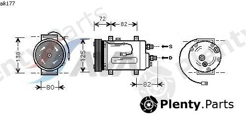  AVA QUALITY COOLING part AIK177 Compressor, air conditioning