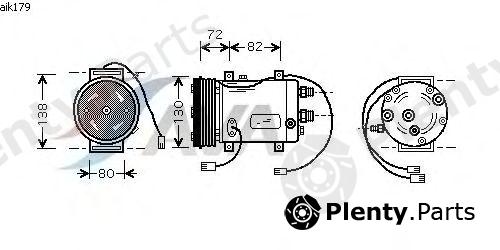  AVA QUALITY COOLING part AIK179 Compressor, air conditioning