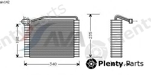  AVA QUALITY COOLING part AIV142 Evaporator, air conditioning