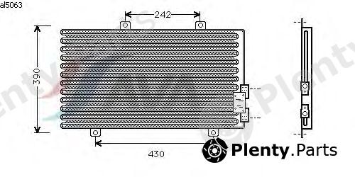  AVA QUALITY COOLING part AL5063 Condenser, air conditioning
