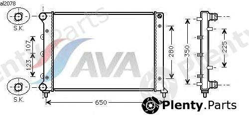  AVA QUALITY COOLING part ALA2078 Radiator, engine cooling