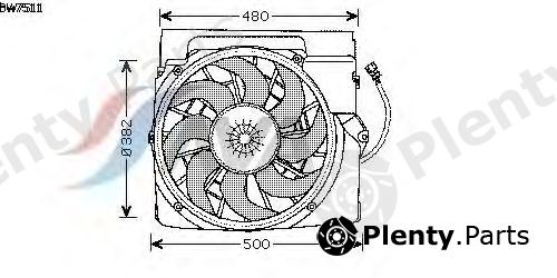  AVA QUALITY COOLING part BW7511 Fan, radiator