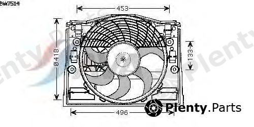  AVA QUALITY COOLING part BW7514 Fan, radiator