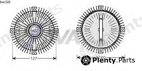  AVA QUALITY COOLING part BWC326 Clutch, radiator fan