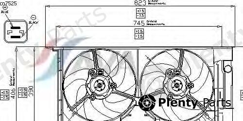  AVA QUALITY COOLING part CN7525 Fan, radiator